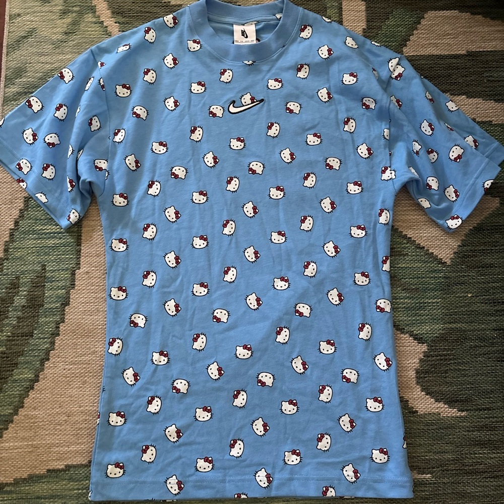 Nike Light Blue Patterned Men's Tee
